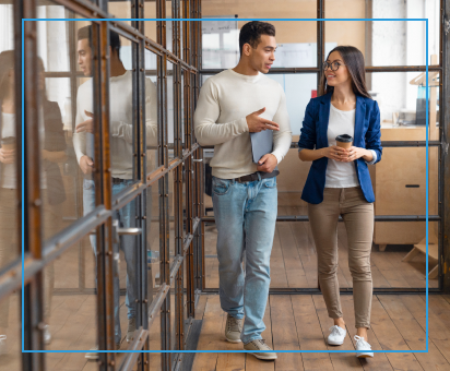 Stand up and walk around your work area